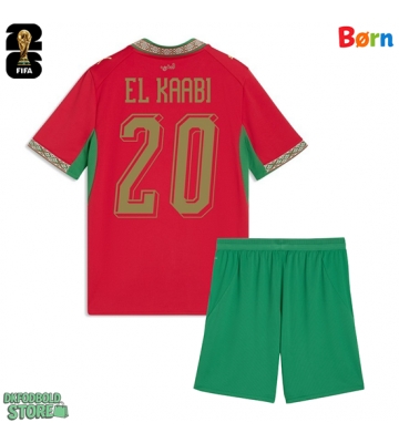 Marokko Ayoub El Kaabi #20 Replika Babytøj Hjemmebanesæt Børn VM 2026 Kortærmet (+ Korte bukser)